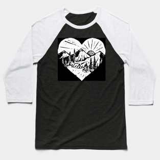 Nice Adventure Monochrome Baseball T-Shirt